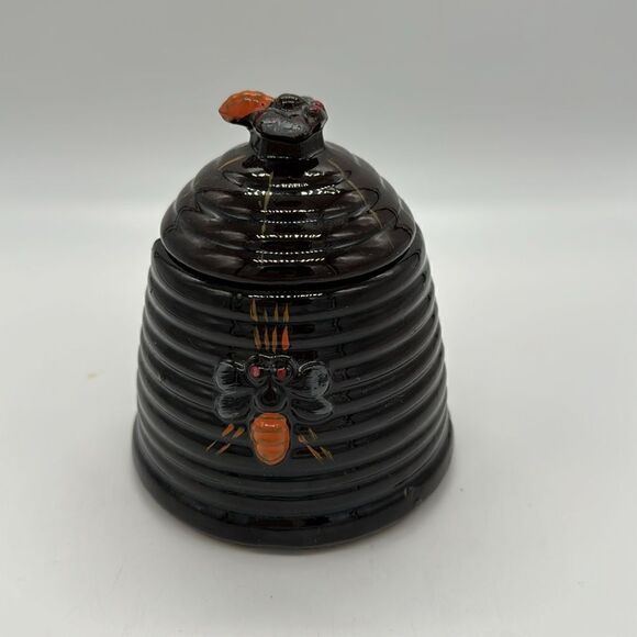 Vintage Honey Pot Japan DAR Brown with Bee - Picture 5 of 11